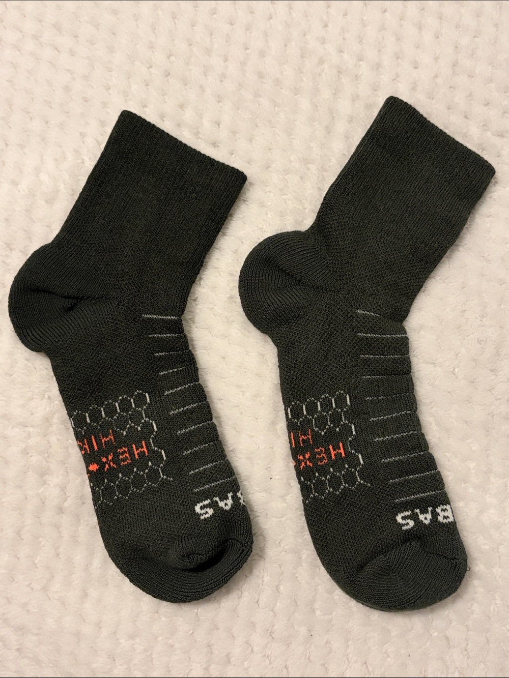NWOT Bombas Hiking Quarter Socks, 1 Pair Dark Gray - Medium